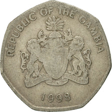 Moneta, GAMBIA, Dalasi, 1998, MB+, Rame-nichel, KM:59