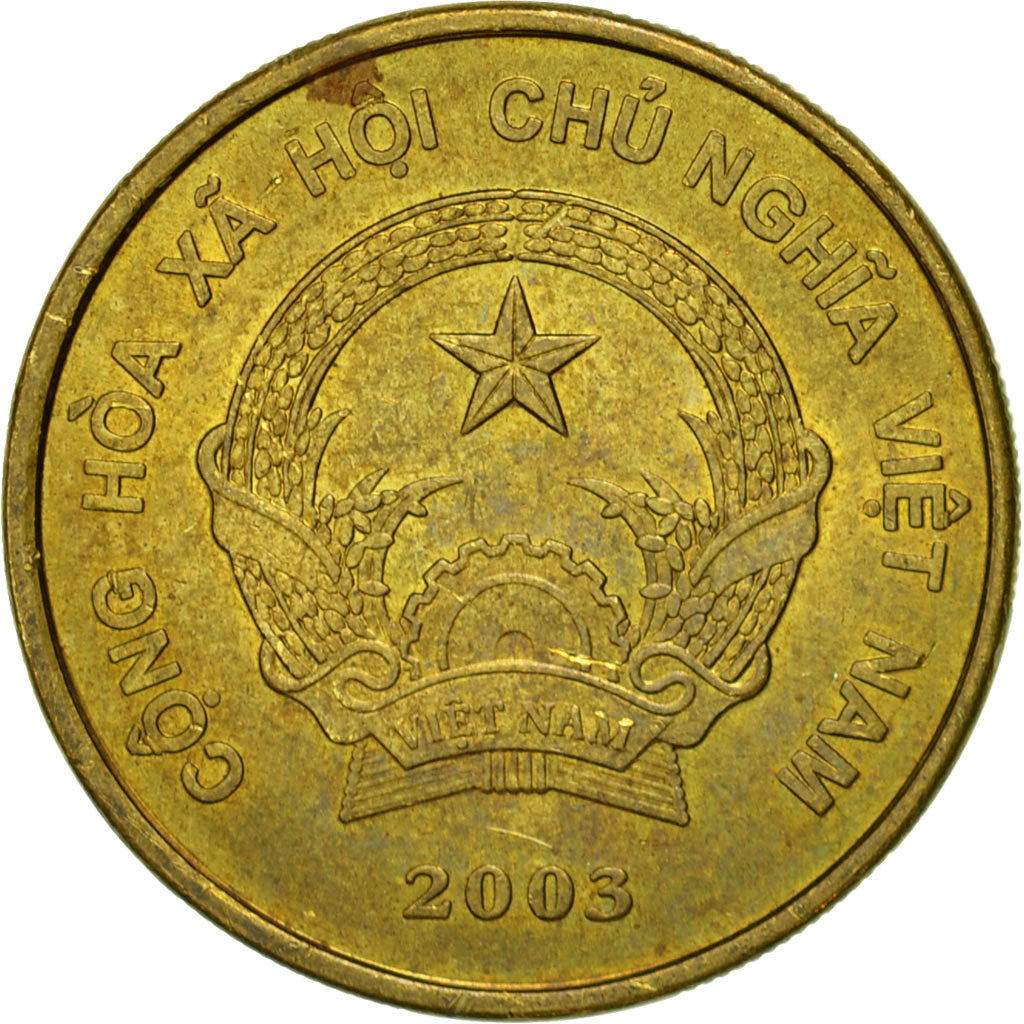 Coin, Vietnam, SOCIALIST REPUBLIC, 2000 Dông, 2003, Vantaa, EF(40-45), Brass
