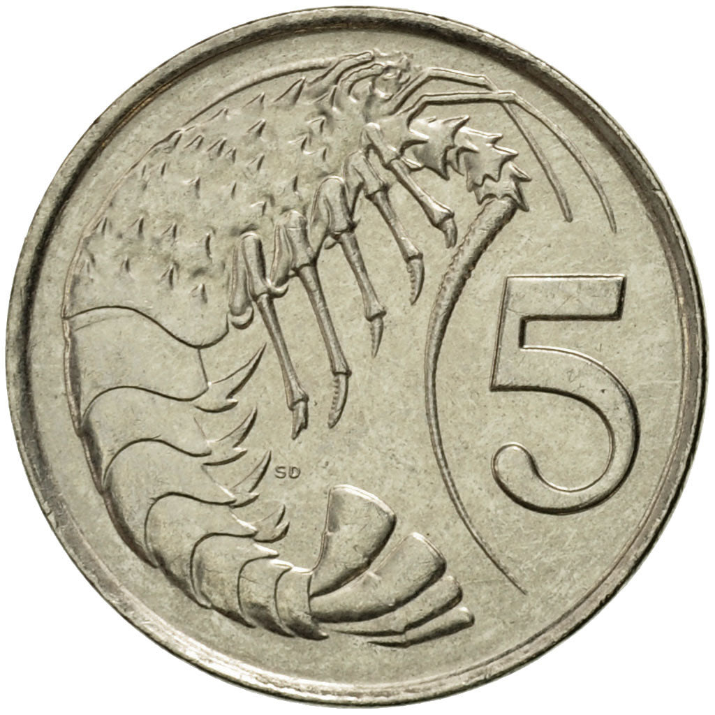 Coin, Cayman Islands, Elizabeth II, 5 Cents, 1999, British Royal Mint