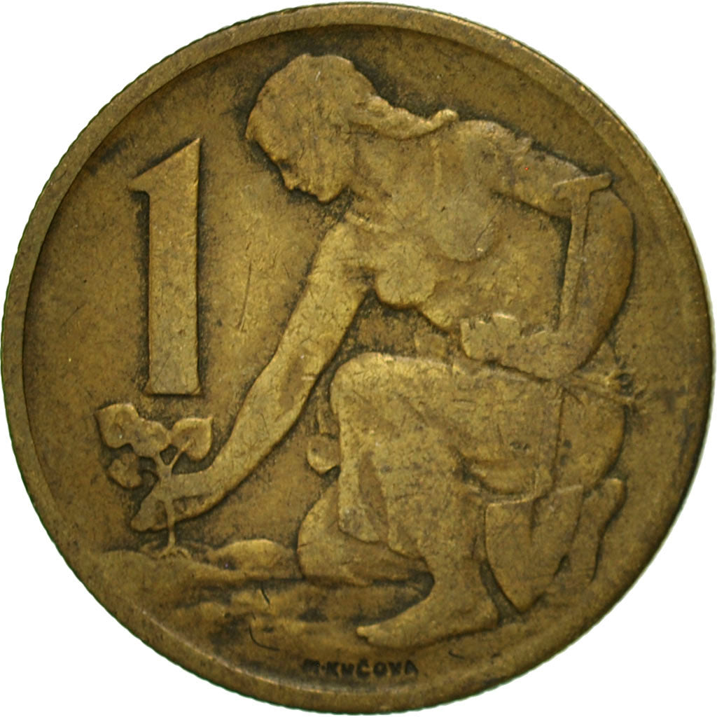 Münze, Tschechoslowakei, Koruna, 1962, SS, Aluminum-Bronze, KM:50