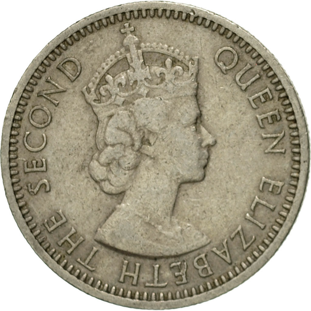 Coin, MALAYA & BRITISH BORNEO, 10 Cents, 1957, EF(40-45), Copper-nickel, KM:2