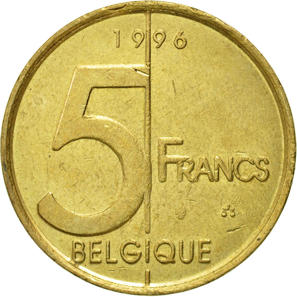 Coin, Belgium, Albert II, 5 Francs, 5 Frank, 1996, Brussels, EF(40-45)