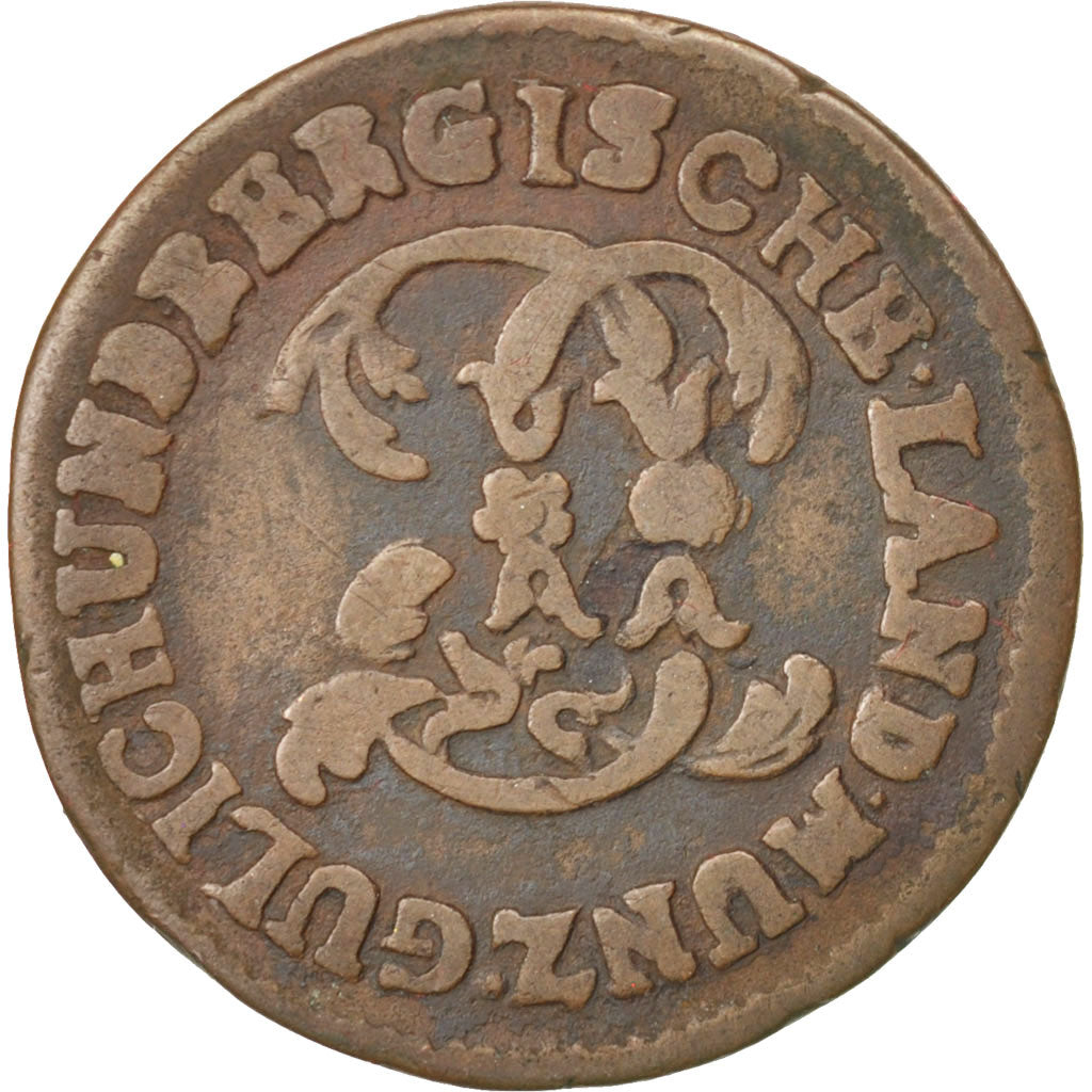 Coin, German States, JULICH-BERG, Karl Theodor, 1/4 Stüber, 1786, VF(30-35)
