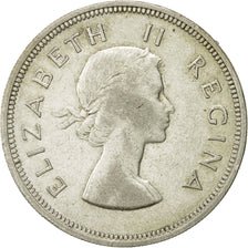 Monnaie, Afrique du Sud, Elizabeth II, 2-1/2 Shillings, 1958, TTB, Argent, KM:51