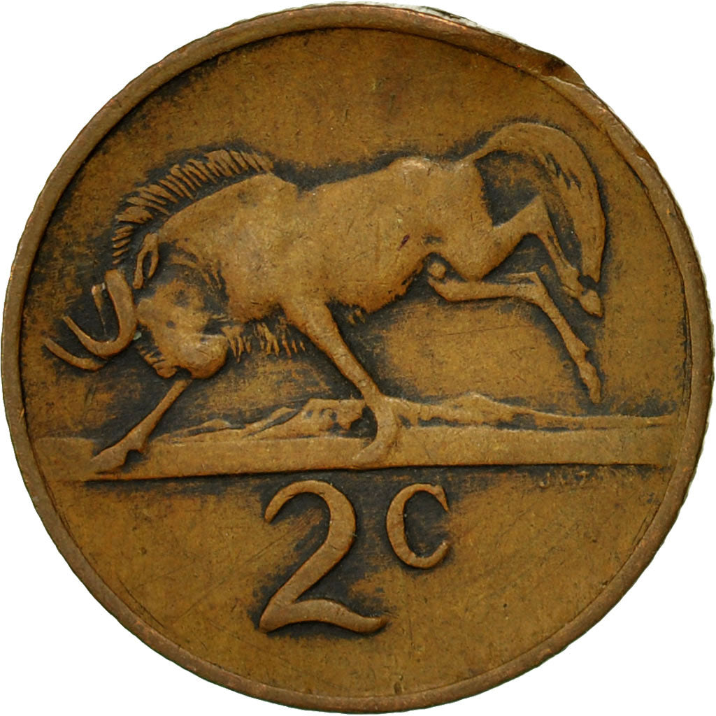 Coin, South Africa, 2 Cents, 1976, VF(30-35), Bronze, KM:92
