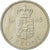 Coin, Denmark, Margrethe II, Krone, 1985, Copenhagen, AU(50-53), Copper-nickel
