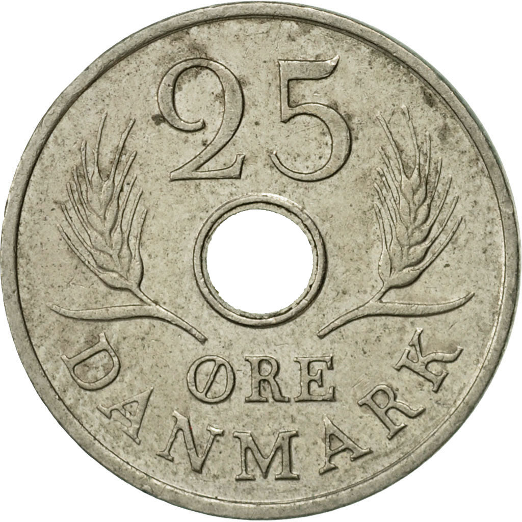 Münze, Dänemark, Frederik IX, 25 Öre, 1970, Copenhagen, SS, Copper-nickel