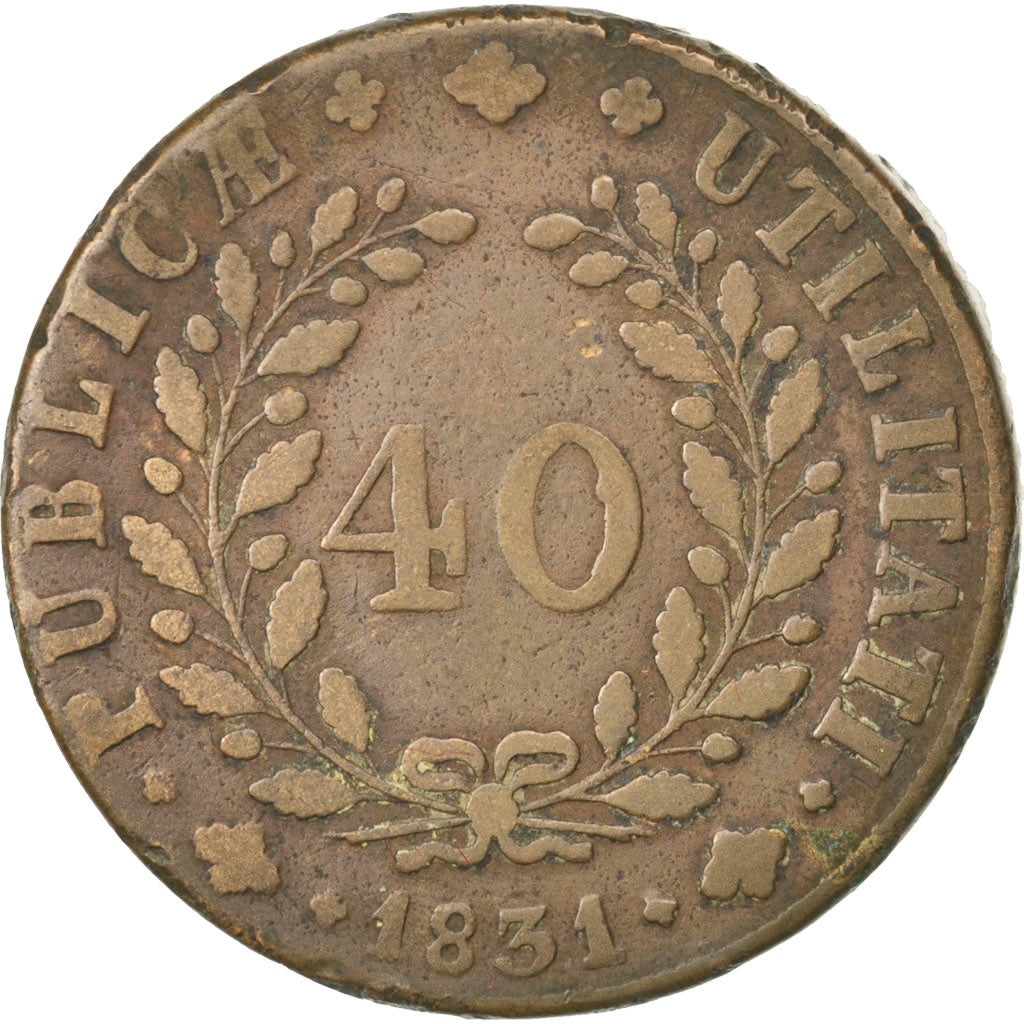 Portugal, Miguel, 40 Reis (Pataco) 1831, KM 391