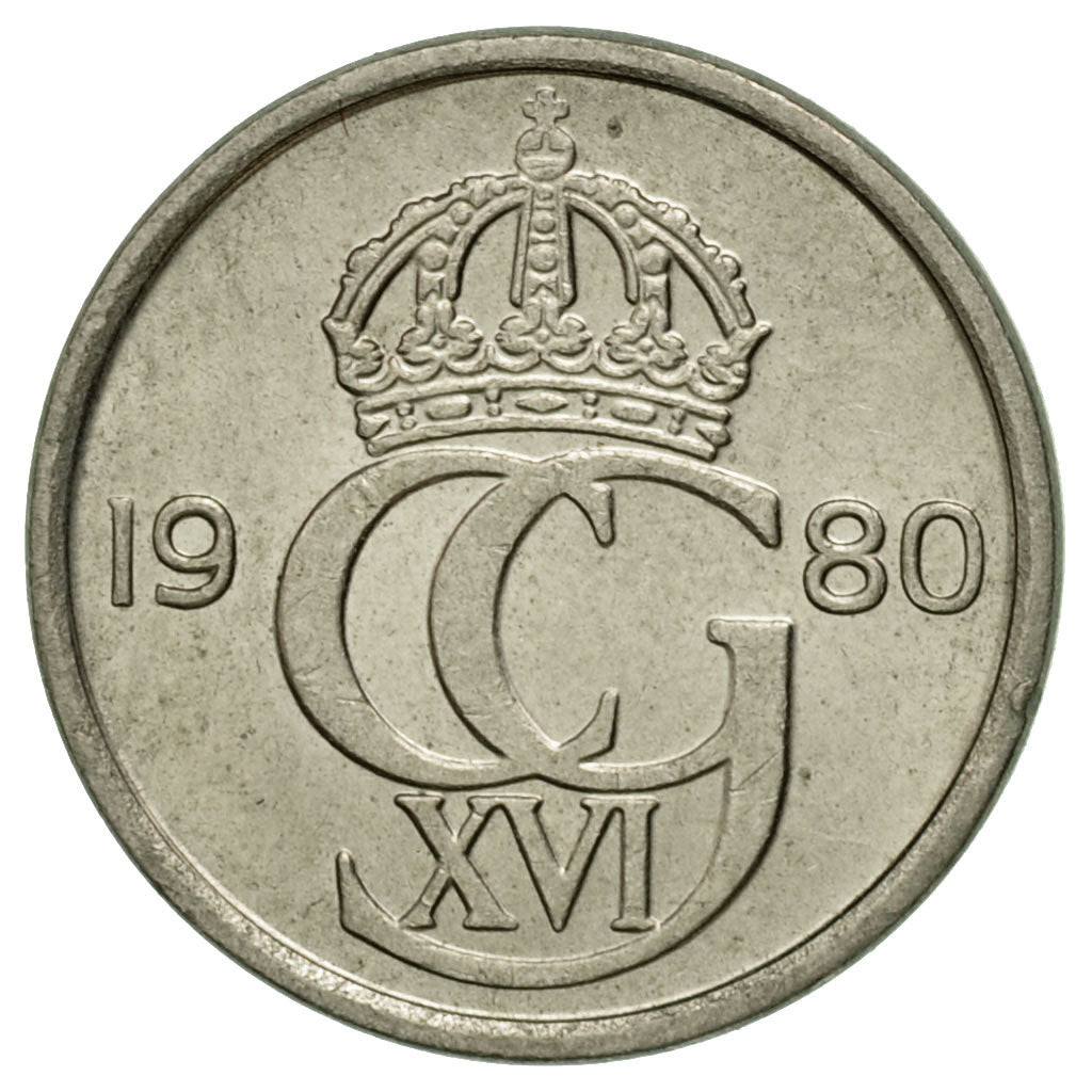 Monnaie, Suède, Carl XVI Gustaf, 10 Öre, 1980, Copenhagen, TTB, Copper-nickel