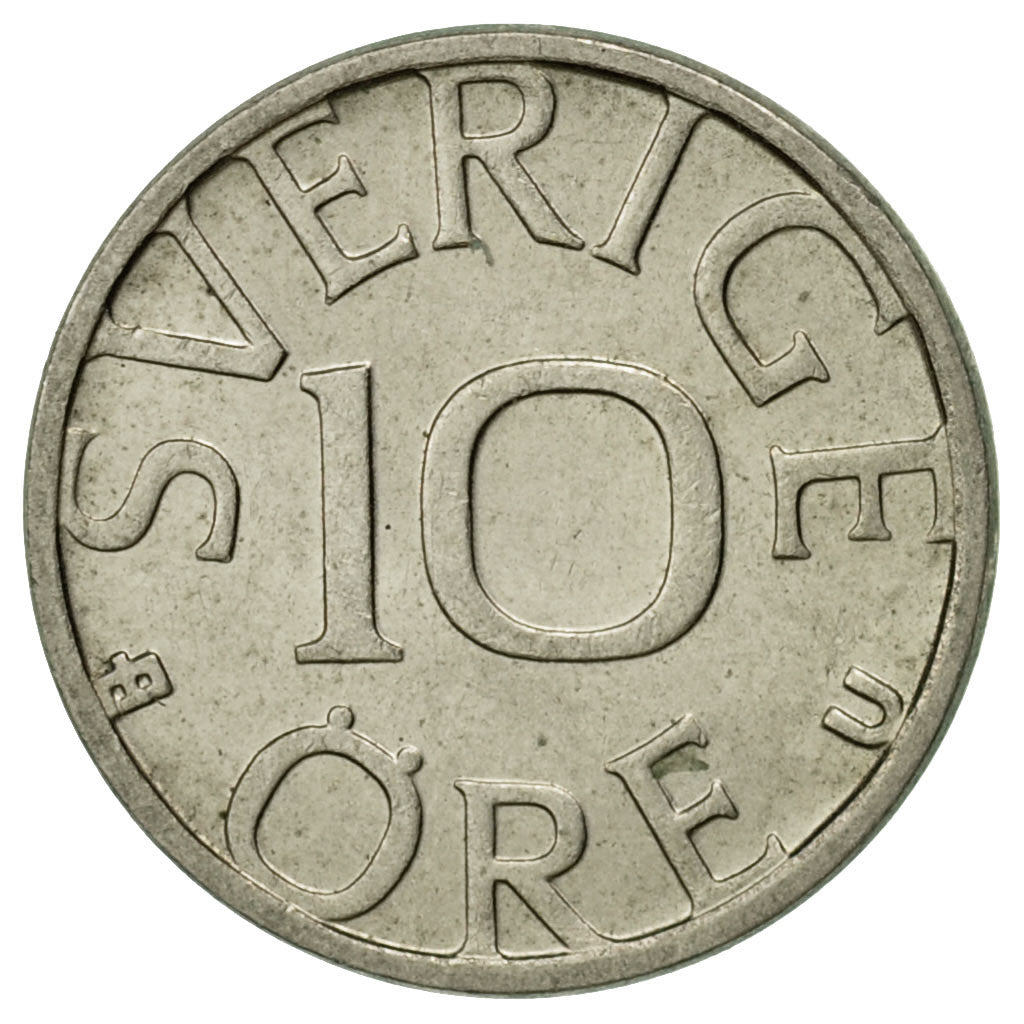 Monnaie, Suède, Carl XVI Gustaf, 10 Öre, 1980, Copenhagen, TTB, Copper-nickel