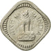 Moneta, INDIE-REPUBLIKA, 5 Naye Paise, 1959, EF(40-45), Miedź-Nikiel, KM:16
