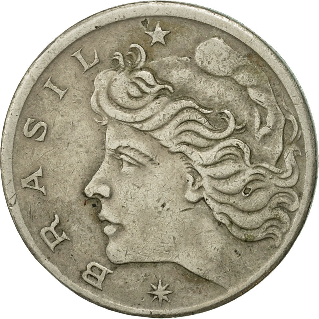 Coin, Brazil, 20 Centavos, 1967, EF(40-45), Copper-nickel, KM:579.1