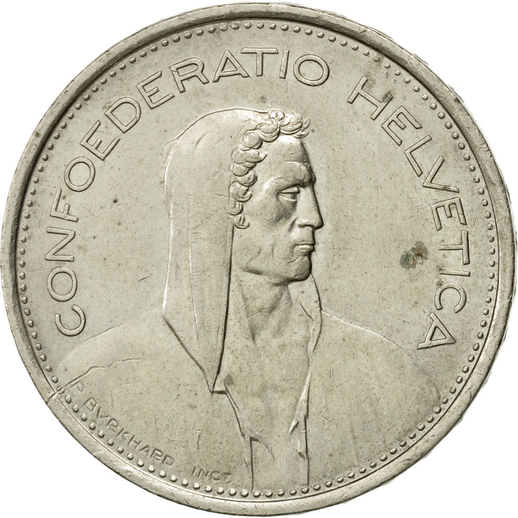 Moneta, Svizzera, 5 Francs, 1968, Bern, BB+, Rame-nichel, KM:40a.1