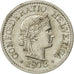 Münze, Schweiz, 10 Rappen, 1973, Bern, SS, Copper-nickel, KM:27