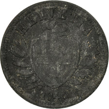 Coin, Switzerland, 2 Rappen, 1946, Bern, VF(20-25), Zinc, KM:4.2b