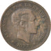 Moneta, Hiszpania, Alfonso XII, 5 Centimos, 1877, VF(30-35), Bronze, KM:674