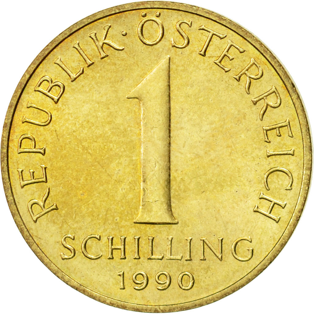 Moneta, Austria, Schilling, 1990, BB+, Alluminio-bronzo, KM:2886