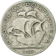 Coin, Portugal, 5 Escudos, 1933, VF(30-35), Silver, KM:581