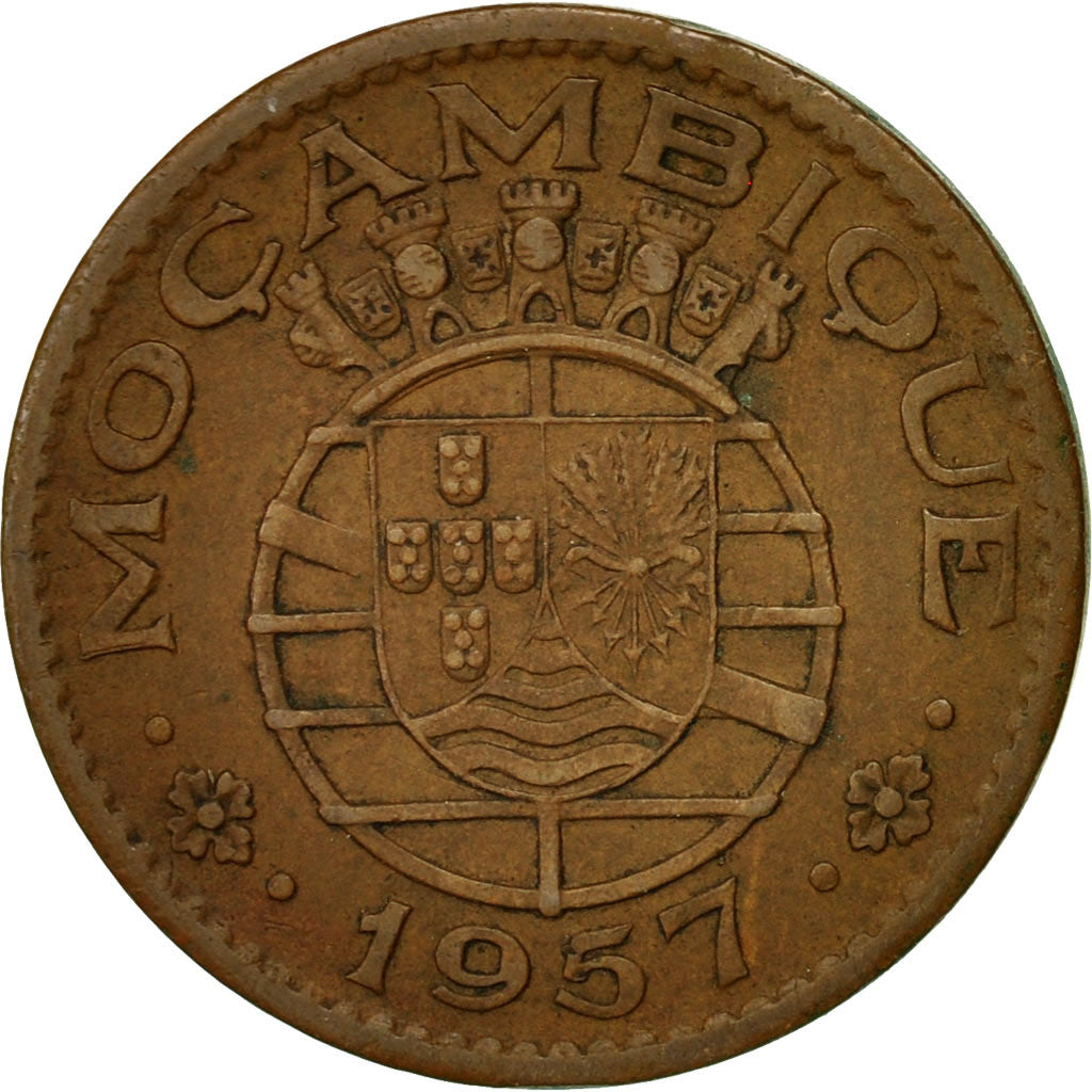 Moneta, Mozambico, Escudo, 1957, BB, Bronzo, KM:82