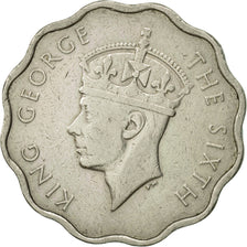Moneta, Mauritius, George VI, 10 Cents, 1952, BB, Rame-nichel, KM:30