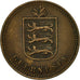 Coin, Guernsey, 4 Doubles, 1918, Heaton, EF(40-45), Bronze, KM:13