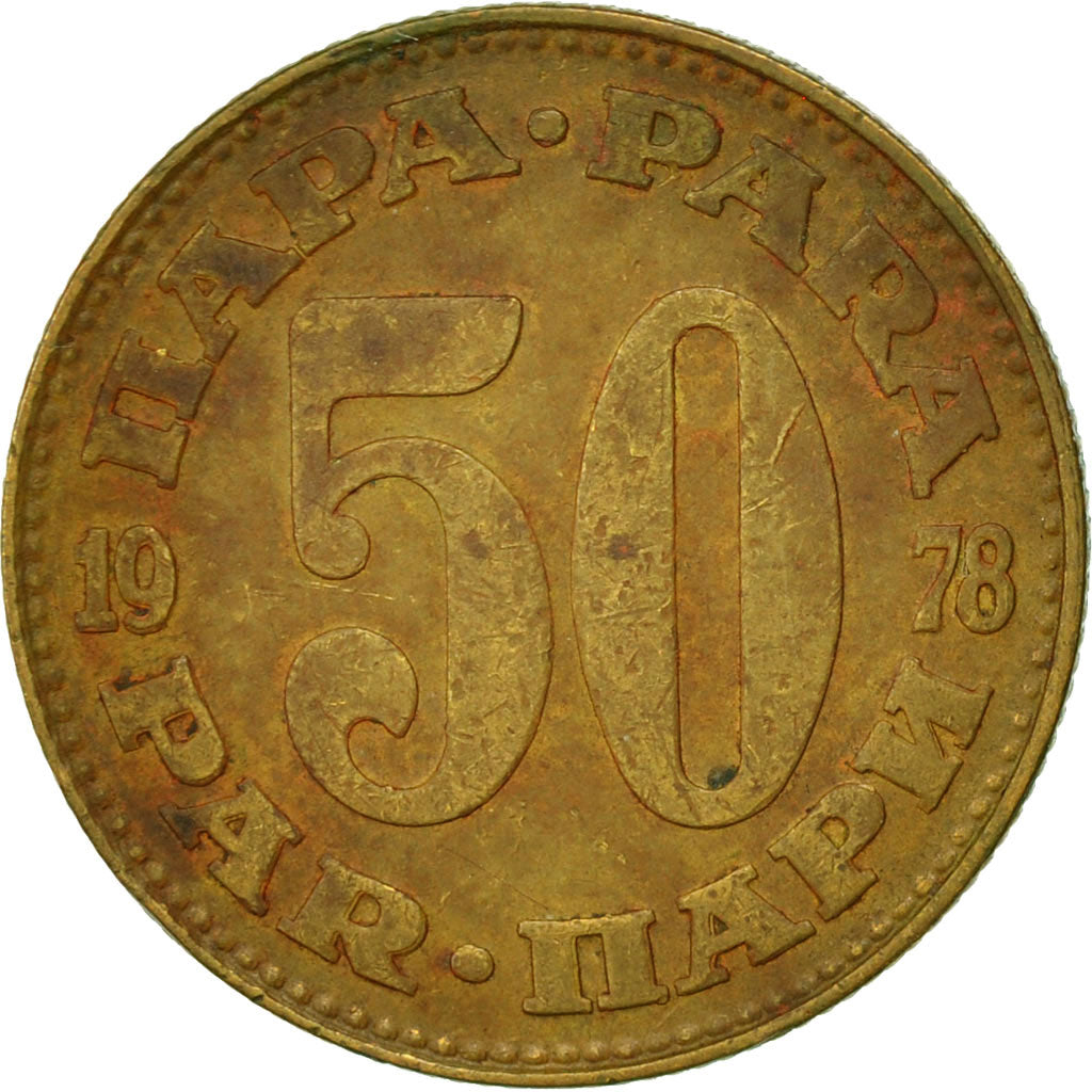 Coin, Yugoslavia, 50 Para, 1978, EF(40-45), Brass, KM:46.1