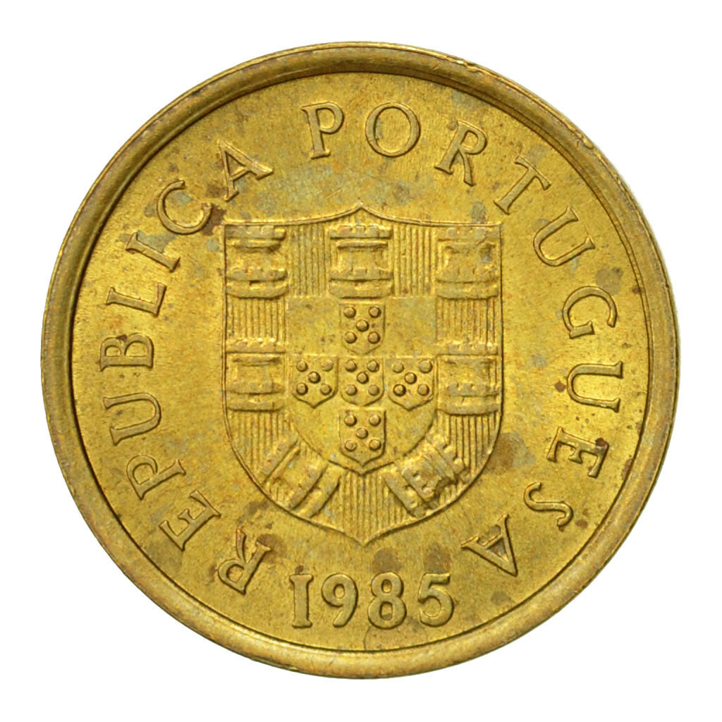 Coin, Portugal, Escudo, 1985, AU(50-53), Nickel-brass, KM:614