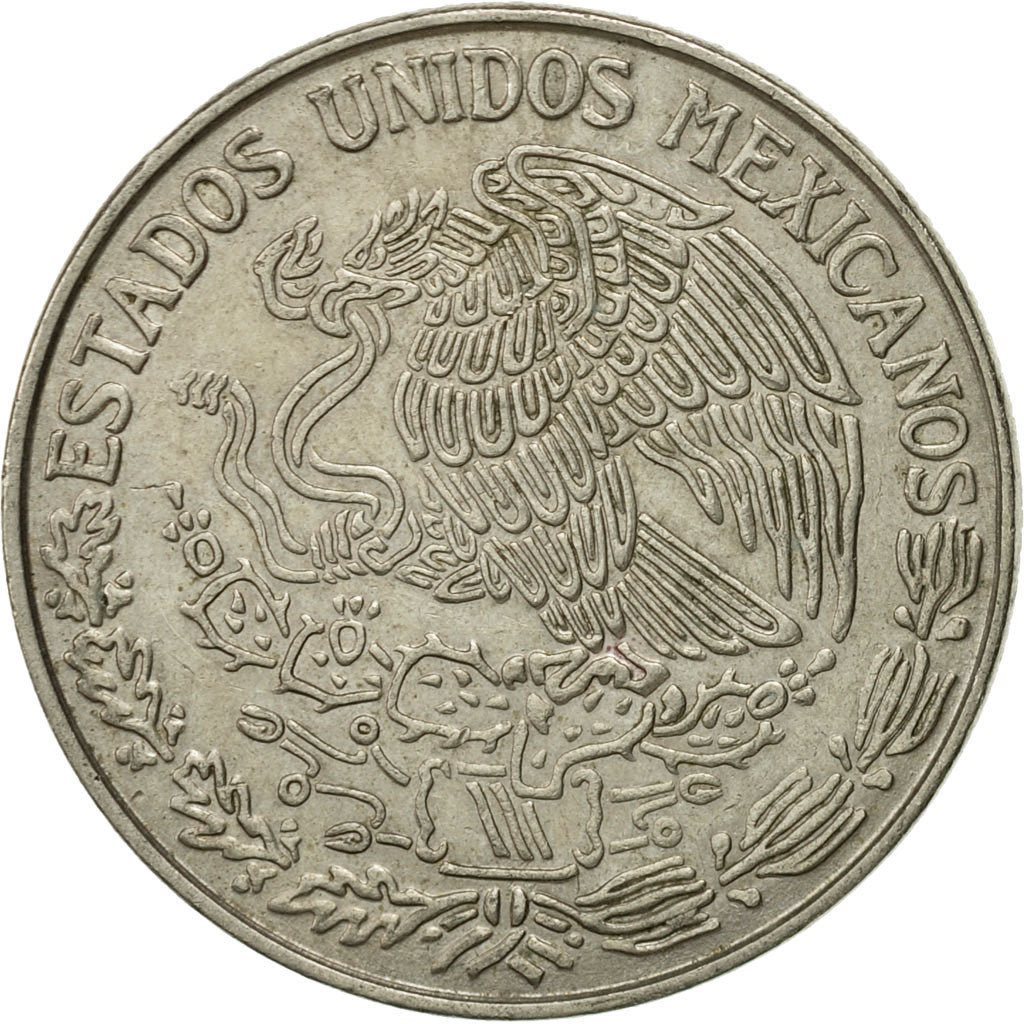 Moneda, México, Peso, 1977, Mexico City, MBC, Cobre - níquel, KM:460