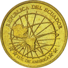Coin, Ecuador, Centavo, Un, 2000, EF(40-45), Brass, KM:104