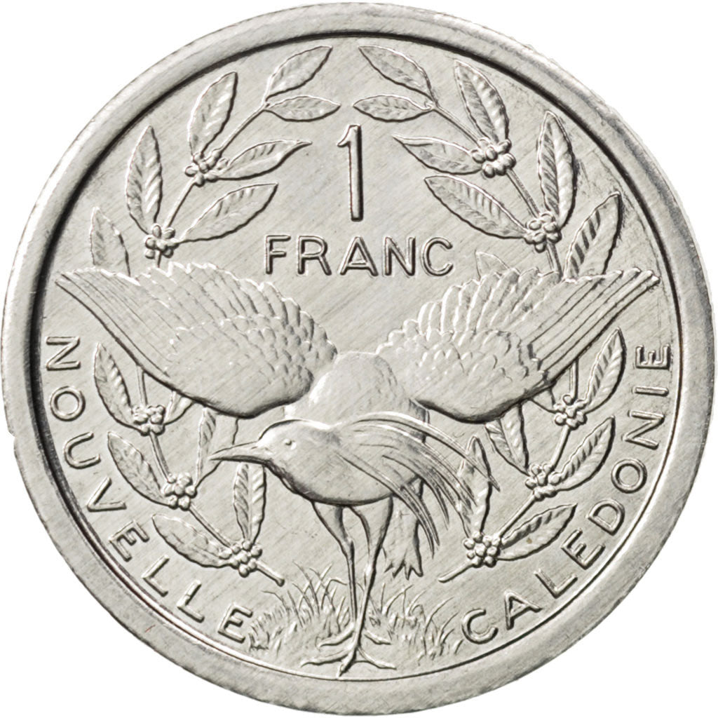NEW CALEDONIA, Franc, 1994, Paris, KM #10, MS(64), Aluminum, 23, Lecompte #52,..