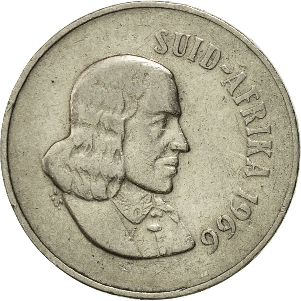 Coin, South Africa, 10 Cents, 1966, EF(40-45), Nickel, KM:68.2
