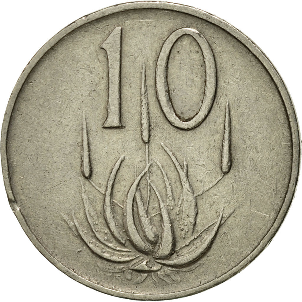 Coin, South Africa, 10 Cents, 1966, EF(40-45), Nickel, KM:68.2