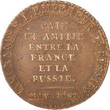 FRANCE, Essai, 1801, AU(50-53), Copper, Mazard #589a, 9.86