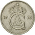 Münze, Schweden, Gustaf VI, 50 Öre, 1973, SS, Copper-nickel, KM:837