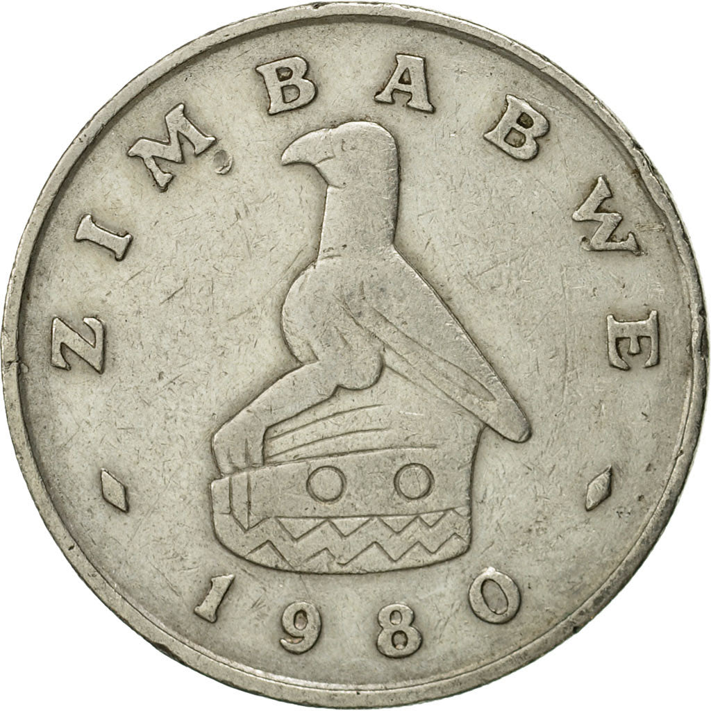 Coin, Zimbabwe, Dollar, 1980, EF(40-45), Copper-nickel, KM:6