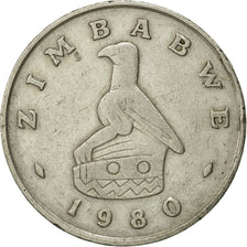 Coin, Zimbabwe, Dollar, 1980, EF(40-45), Copper-nickel, KM:6