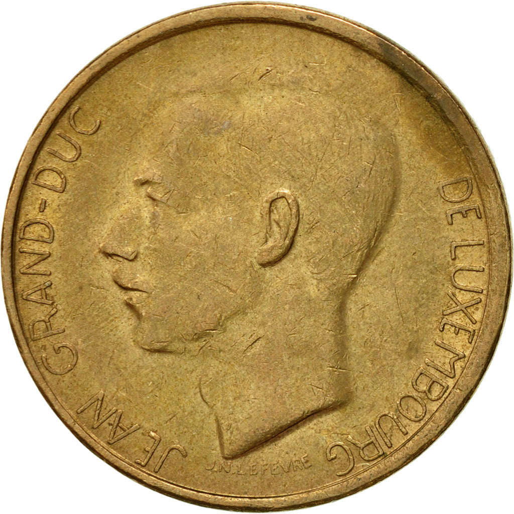 Coin, Luxembourg, Jean, 20 Francs, 1983, EF(40-45), Aluminum-Bronze, KM:58