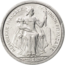 Coin, New Caledonia, 50 Centimes, 1949, MS(64), Aluminum, KM:1, Lecompte:33