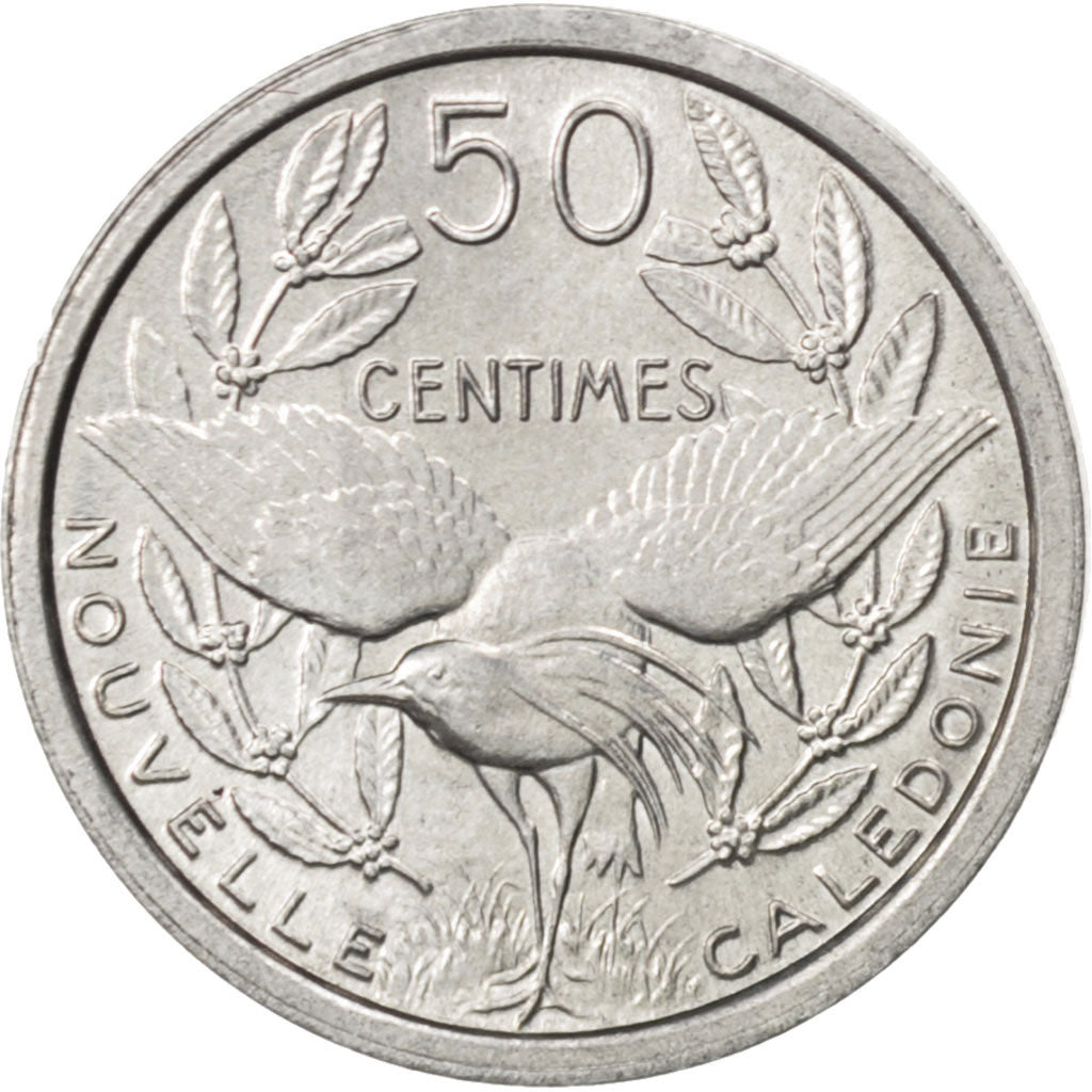 Coin, New Caledonia, 50 Centimes, 1949, MS(64), Aluminum, KM:1, Lecompte:33