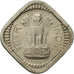 Monnaie, INDIA-REPUBLIC, 5 Naye Paise, 1957, TTB+, Copper-nickel, KM:16