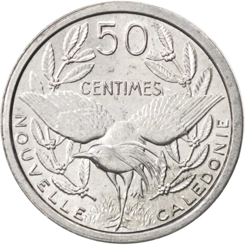 Coin, New Caledonia, 50 Centimes, 1949, MS(64), Aluminum, KM:1, Lecompte:33