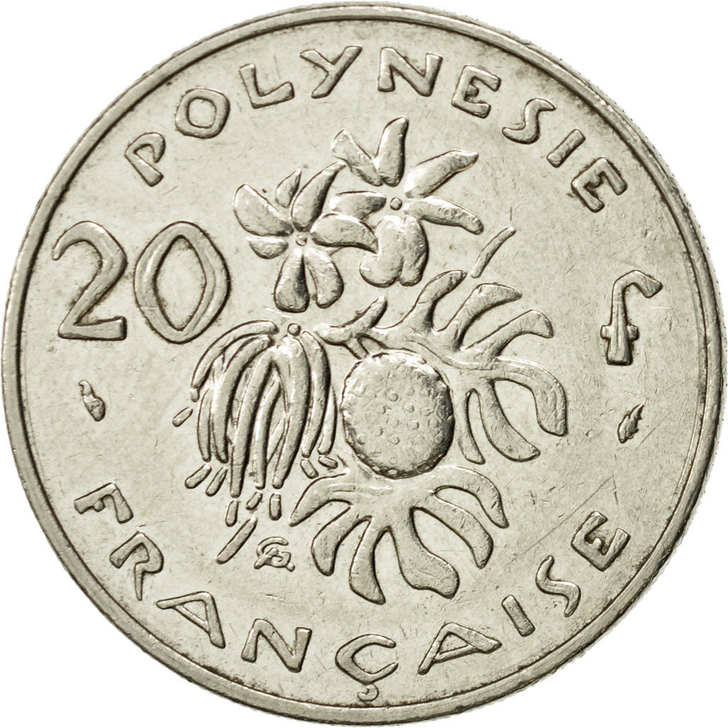 Coin, French Polynesia, 20 Francs, 1983, Paris, EF(40-45), Nickel, KM:9