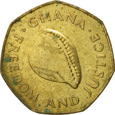 Coin, Ghana, Cedi, 1979, EF(40-45), Brass, KM:19