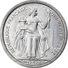 Coin, New Caledonia, 50 Centimes, 1949, MS(64), Aluminum, KM:1, Lecompte:33