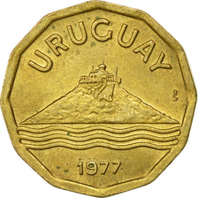 Münze, Uruguay, 20 Centesimos, 1977, Santiago, SS, Aluminum-Bronze, KM:67