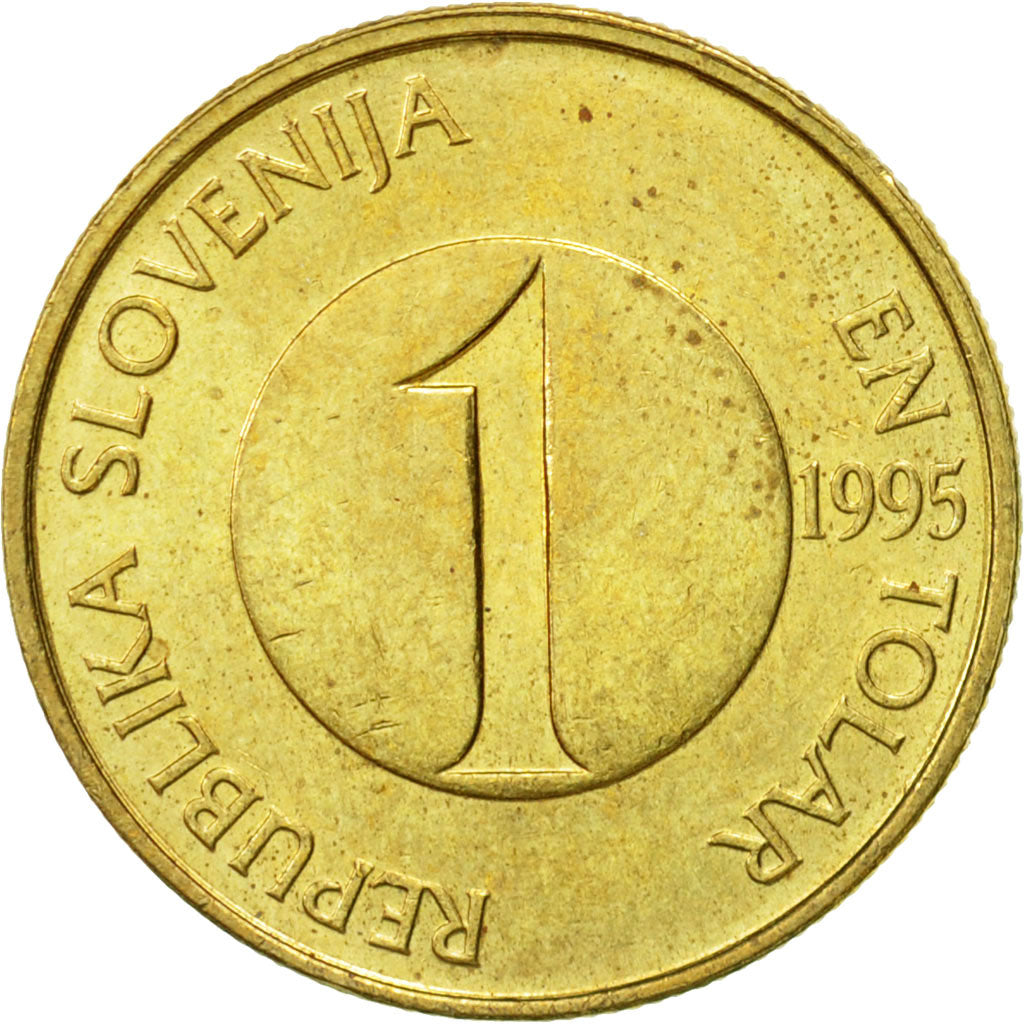 Coin, Slovenia, Tolar, 1995, AU(50-53), Nickel-brass, KM:4