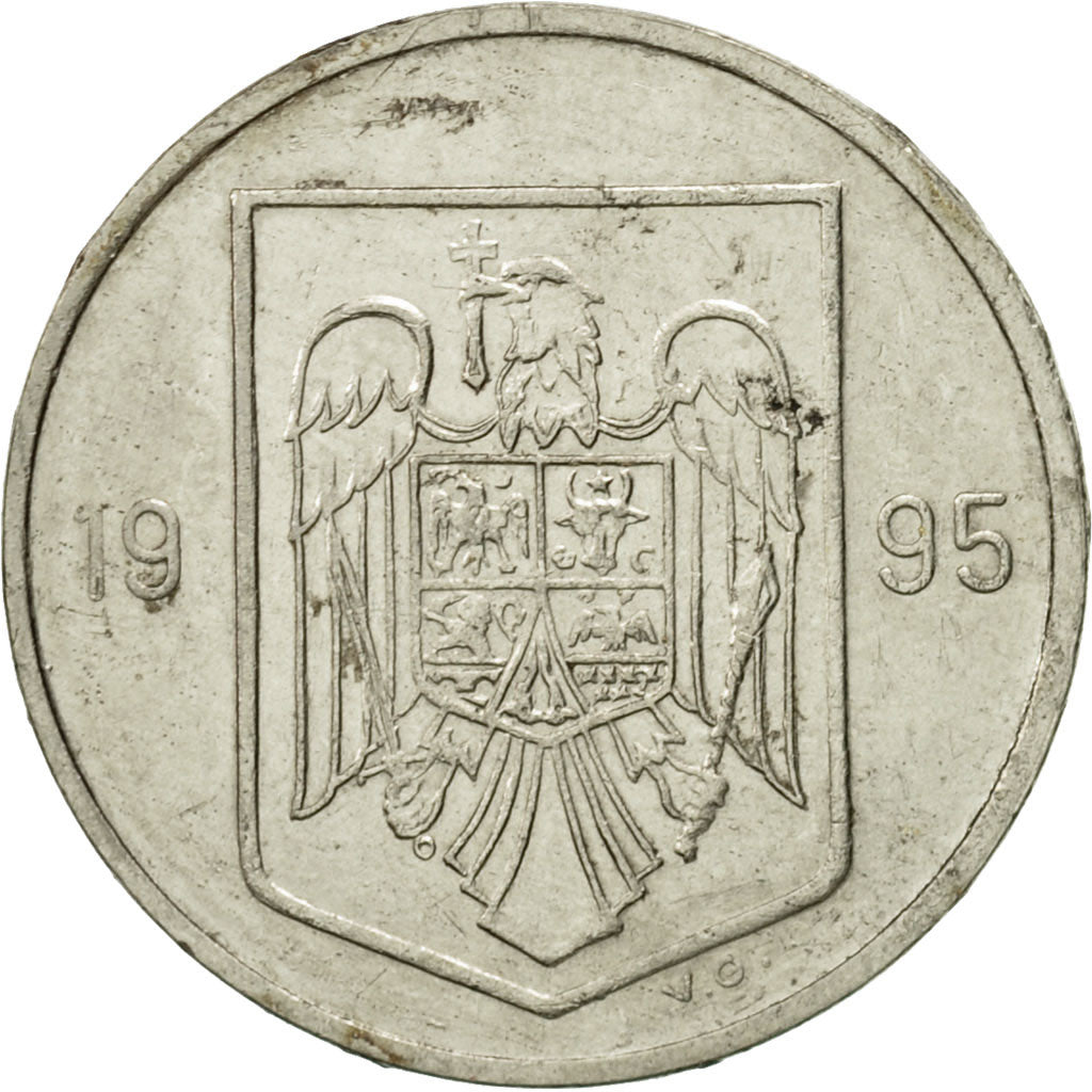 Monnaie, Roumanie, 5 Lei, 1995, TTB, Nickel plated steel, KM:114