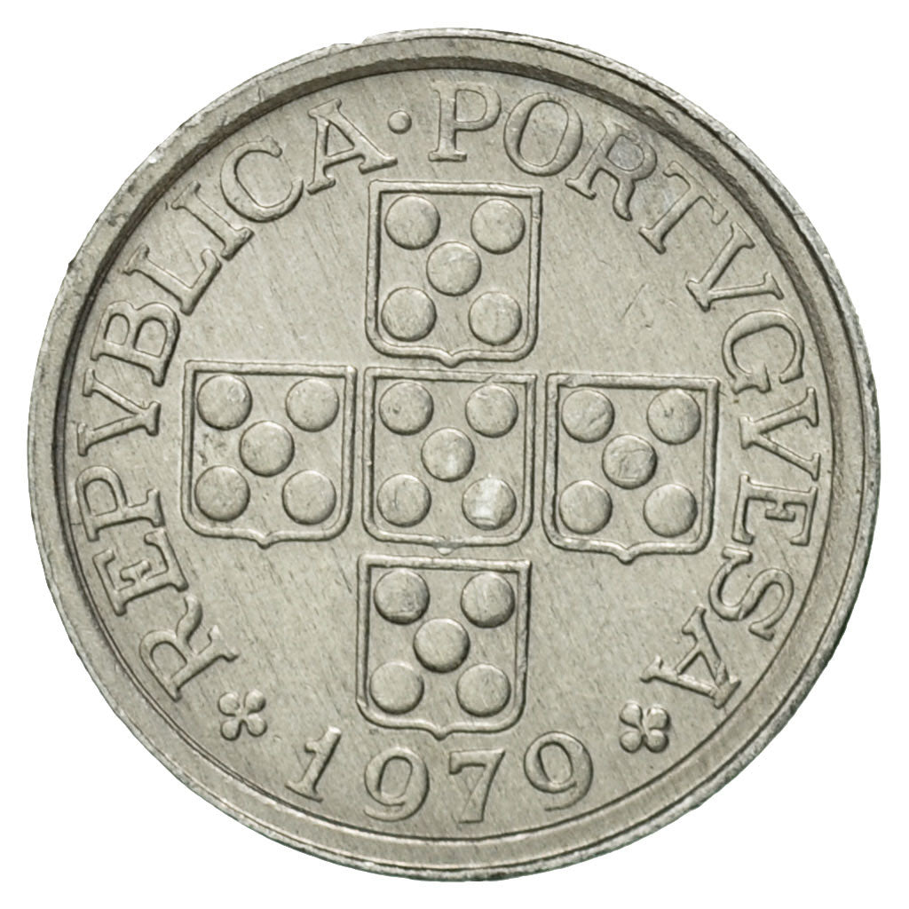 Coin, Portugal, 10 Centavos, 1979, EF(40-45), Aluminum, KM:594