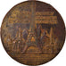 France, Medal, Souvenir d'Ascension de la Tour Eiffel, 1889, Trotin, VF(30-35)