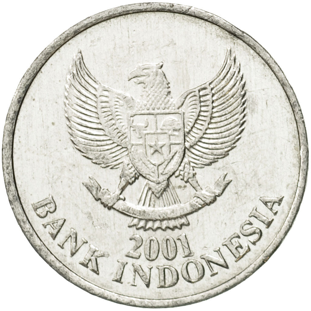 Coin, Indonesia, 50 Rupiah, 2001, EF(40-45), Aluminum, KM:60